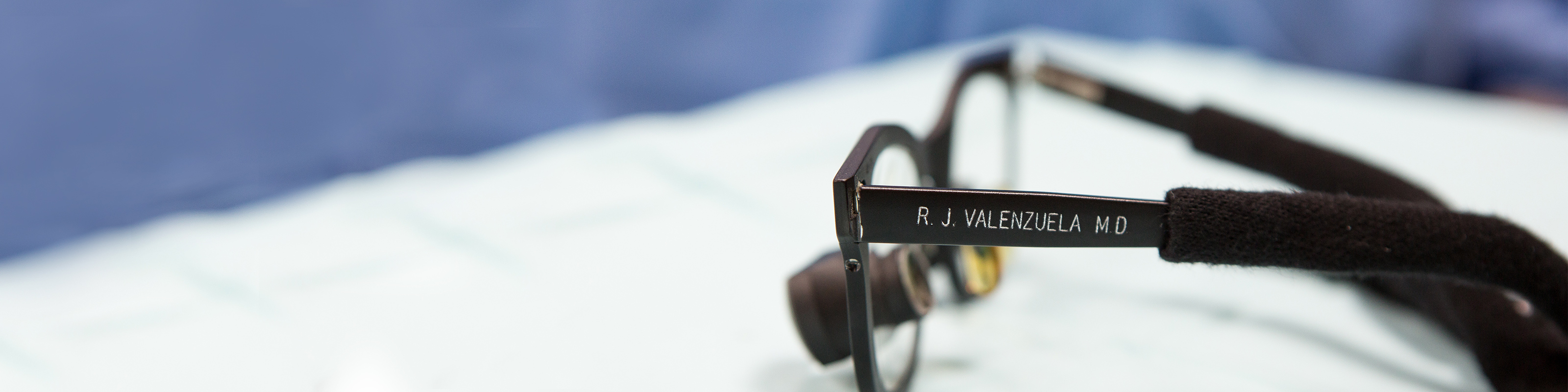 Dr. Valenzuela's glasses